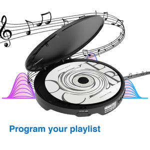 Laser CD/MP3 Player | Portable | Anti-Skip | Includes Headphones