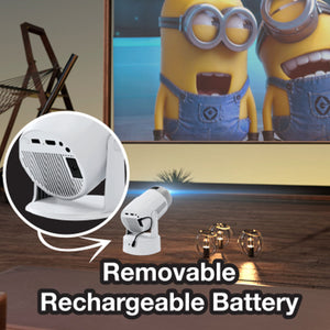 Laser Android LED Projector | Portable Battery Powered | 1080p