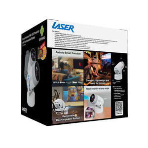 Laser Android LED Projector | Portable Battery Powered | 1080p