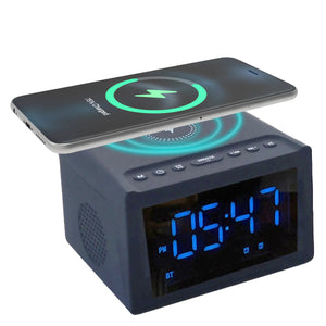 Laser Alarm Clock | Wireless Charging | Bluetooth Speaker