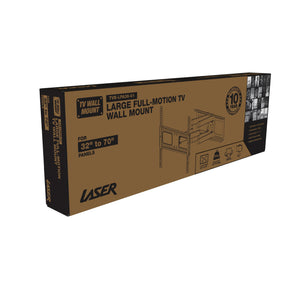 TV Wall Mount | Large Full Motion | Fits 32"–70" Panels