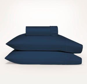 Ddecor Home | 1500TC Premium Cotton Blend Queen Combo Set | Indigo