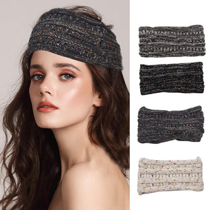 Women's Knitted Turban Headband | Winter Crochet Ear Warmer | Warm Hair Wrap Accessory