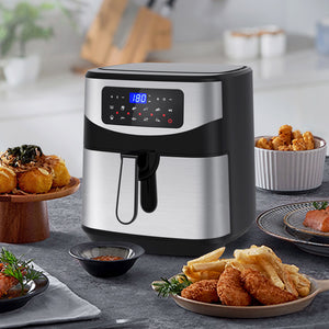 Kitchen Couture 12 Litre Air Fryer | Multifunctional | LCD One Touch Display | Silver