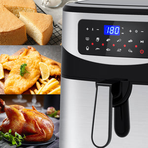 Kitchen Couture 12 Litre Air Fryer | Multifunctional | LCD One Touch Display | Silver