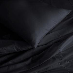 1000TC Hotel Grade Bamboo Cotton Sheets | Pillowcases Set | Ultrasoft | King | Charcoal
