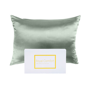 Mulberry Soft Silk Hypoallergenic Pillowcase Twin Pack | 51 x 76cm | Sage