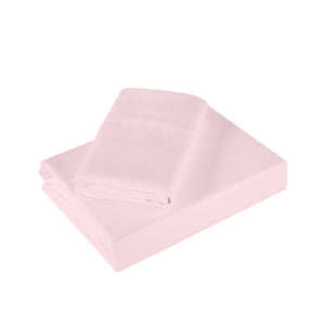 1200 Thread Count Sheet Set | 4 Piece Ultra Soft Satin Weave Finish | King | Soft Pink