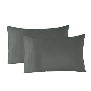 Bamboo Blended Sheet & Pillowcases Set | 1000TC Ultra Soft Bedding | King | Charcoal