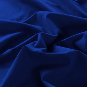 Vintage Washed 100% Cotton Sheet Set | Fitted & Flat Sheets | Pillowcases | Double | Royal Blue