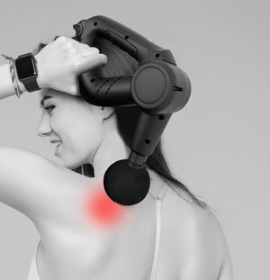 FitSmart Pro Vibration Therapy Massage Device | Black and White