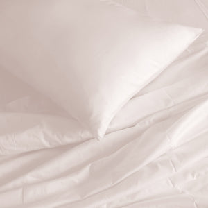 1000 Thread Count Bamboo Cotton Sheet & Quilt Cover Complete Set | King - Blush