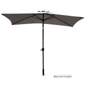 Arcadia Furniture Umbrella | 3 Metre Umbrella with Solar LED Lights | Garden Yard | Charcoal