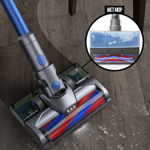 MyGenie H20 PRO Wet Mop 2-IN-1 Cordless Stick Vacuum Cleaner | Handheld Recharge | Blue