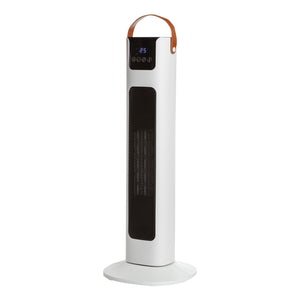 Pursonic Electric Ceramic Tower Heater | Oscillating | Remote Control | Portable | White
