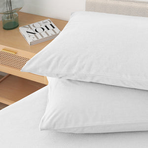 Polar Fleece Flannel Sheet Set | Ultra Soft Plush Cozy | Single | White