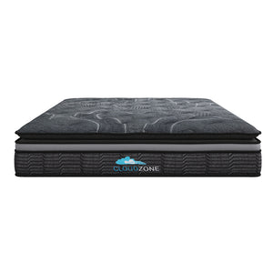 Cloud Zone Double Layer Euro Top Pocket Spring Mattress | Plush Medium Firm | 34cm | Queen