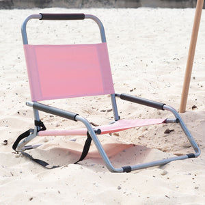 Havana Outdoors Beach Chair | 2 Pack Folding Portable Summer Camping | Outdoors | Dusty Rose