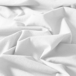 100% Jersey Cotton Quilt Cover Set | Ultra Soft Bedding | Luxurious | King | White