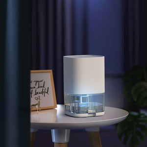 MyGenie Compact Dehumidifier | LED Lights | 1 Litre | Portable Stylish Design | White