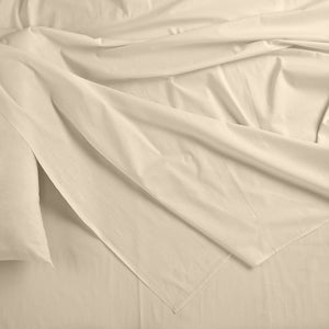 Bamboo Blended Sheet & Pillowcases Set | 1000TC Ultra Soft Bedding | King | Ivory