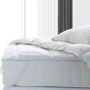 Fitted Foam Cover Underlay Goose Mattress Topper | 1000GSM | King Size | White
