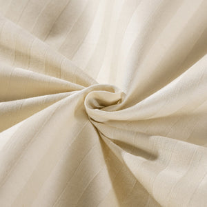 Kensington 1200 Thread Count 100% Egyptian Cotton Sheet Set | Stripe Hotel Grade | Double | Sand