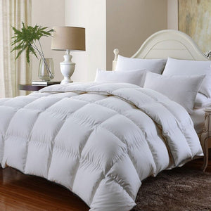 Royal Comfort Bamboo Quilt | 350GSM | All-Seasons | Double | White