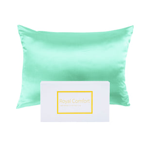Mulberry Soft Silk Hypoallergenic Pillowcase Twin Pack | 51 x 76cm | Mint