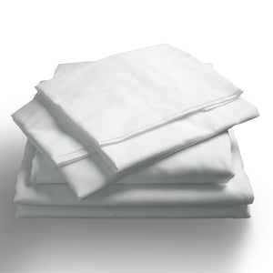 1000TC Hotel Grade Bamboo Cotton Sheets | Pillowcases Set | Ultrasoft | King | White