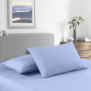 2000 Thread Count Bamboo Cooling Sheet Set | Ultra Soft Bedding | Single | Light Blue