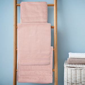 Eden Egyptian Cotton 600GSM 8-Piece Luxury Bath Towels Set | Blush