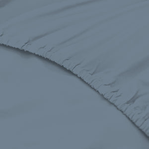 1500 Thread Count Cotton Rich Sheet Set | Ultra Soft Bedding | 3 Piece | Double | Indigo