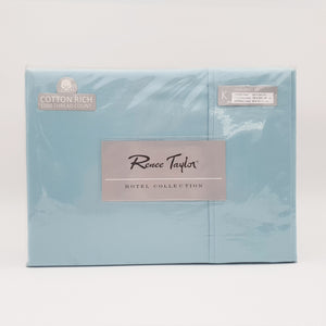 Renee Taylor 1500 Thread Count Pure Soft Cotton Blend | Flat & Fitted Sheet Set | King | Mist