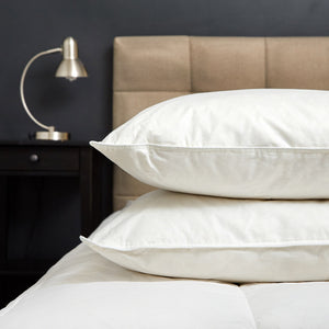 Goose Feather & Down Quilt 500GSM + Goose Feather & Down Pillows 2 Pack Combo | Queen | White