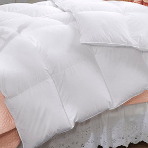 50% Duck Feather & 50% Duck Down Quilt 500GSM + Duck Pillows Twin Pack Combo | King | White