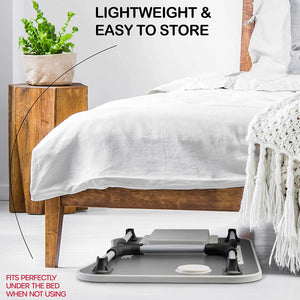 Laptop Bed Desk with Storage | Foldable Legs | For Adults, Kids & Home Office