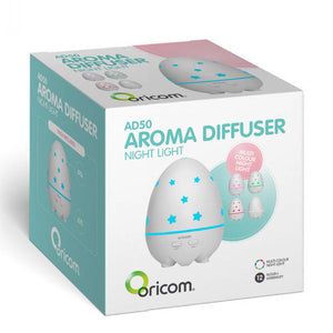 Oricom Aroma Diffuser Humidifier & Night Light | Baby & Kids Room | AD50