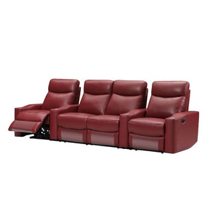 Chicago 4 Seat Home Theatre Lounge | Electric Recliners | 4 Cup Holders