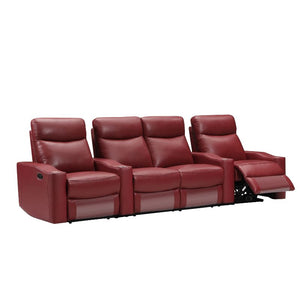 Chicago 4 Seat Home Theatre Lounge | Electric Recliners | 4 Cup Holders