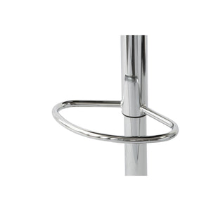 2 Diamond Style Padded Leather Barstools | Black | Adjustable Height