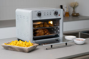 23L Air Fryer Oven | 3 Cooking Accessories | Silver