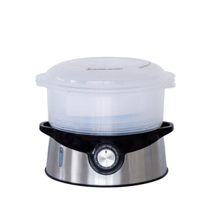 3-Tier Food Steamer with Stainless Steel Base | Multi-Function Cooking