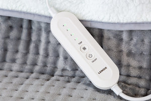Plush Flannel Fleece Foot Warmer | 4 Temperature Settings | Electric Heated Slippers | Soft & Cozy