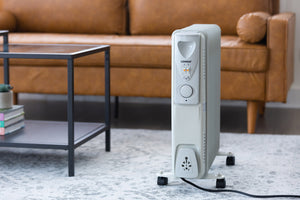 Oil Column Heater | 11-Fin | 2400W | 3 Heat Settings | Wheels