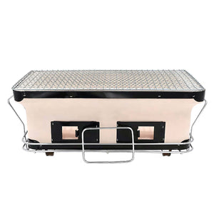 Portable Hibachi Tabletop Grill | Dual Charcoal BBQ Chambers