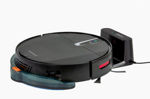 Smart Robot Vacuum Cleaner | 3-in-1 HEPA & Mopping Pad | Black