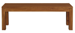 Tilda Solid Mahogany Timber Bench | Light Pecan