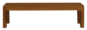 Large Tilda Solid Mahogany Bench | Light Pecan