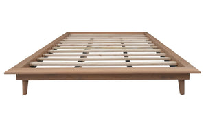 Gatsby Queen Size Platform Bed Base | Natural Finish